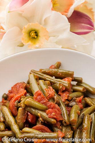 Green beans and tomatoes