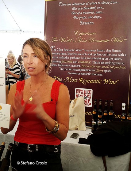 Greenwich, CT: The stand of TMRW, a Canadian icewine importer, at the Greenwich Wine+Food Festival