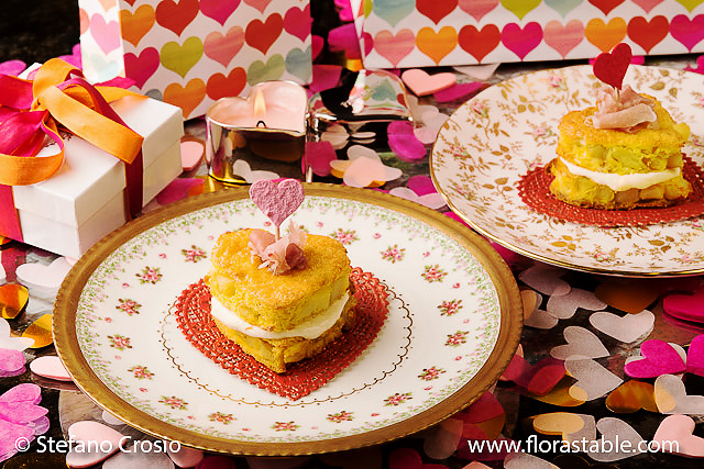 Heart-shaped mini frittata